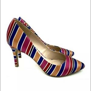Kelly & Katie Astivia Striped Pumps. New!